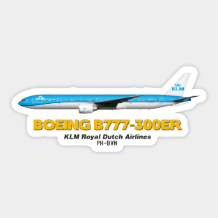 Boeing B777-300ER - KLM Royal Dutch Airlines Sticker